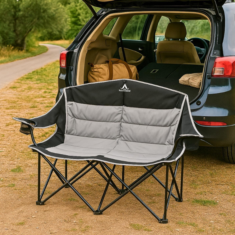 Double Extra-large Folding Portable Camping Chair