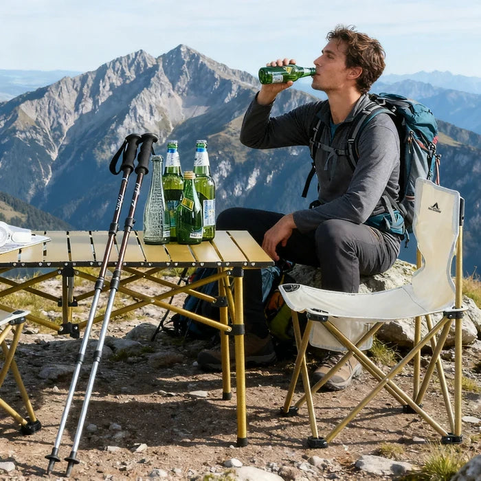 High-quality Outdoor Leisure Large Camping Table and Chair Set