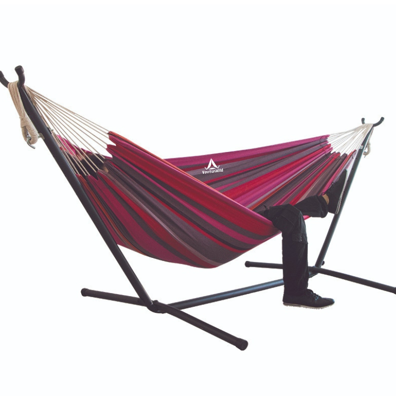 Heavy-Duty Hammock with Stand for Indoor & Outdoor Use