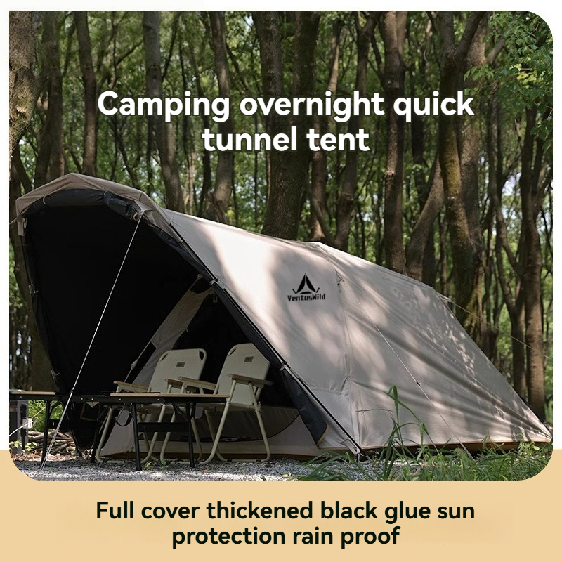 Camping Tent - 2-Room Blackout Waterproof for Outdoor Overnight
