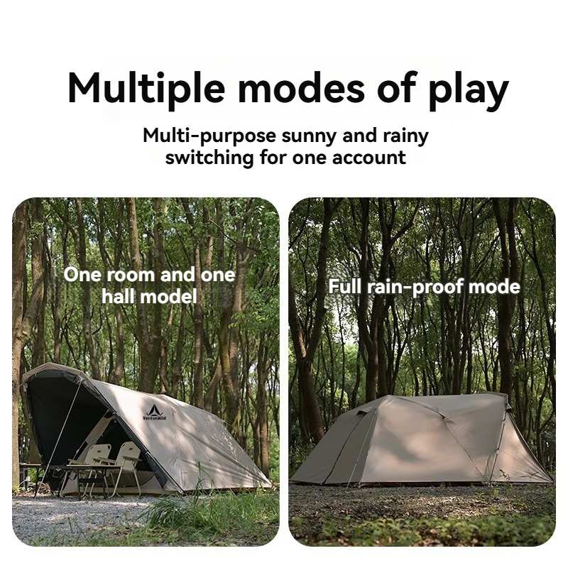 Camping Tent - 2-Room Blackout Waterproof for Outdoor Overnight