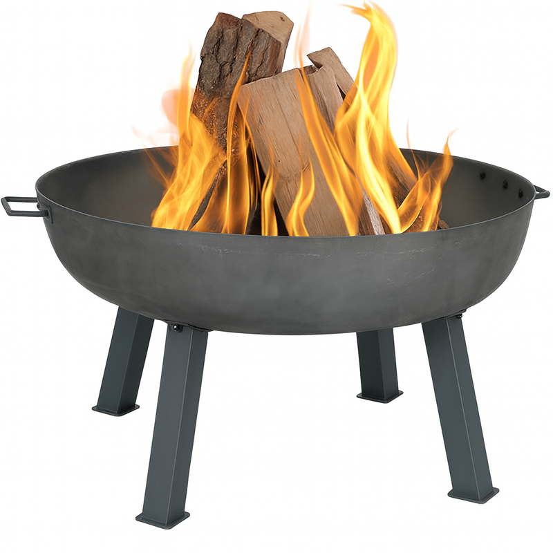 Outdoor Steel Campfire & Cooking Stove - Garden & Patio