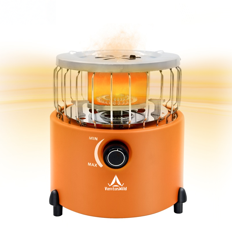 2-in-1 Portable Propane Heater & Stove - For Camping & Outdoor Cooking