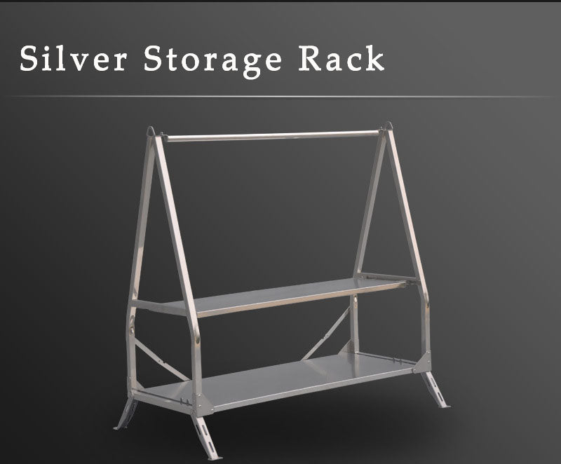 Outdoor Camping Storage Shelf Portable Folding Shelf Storage Rack