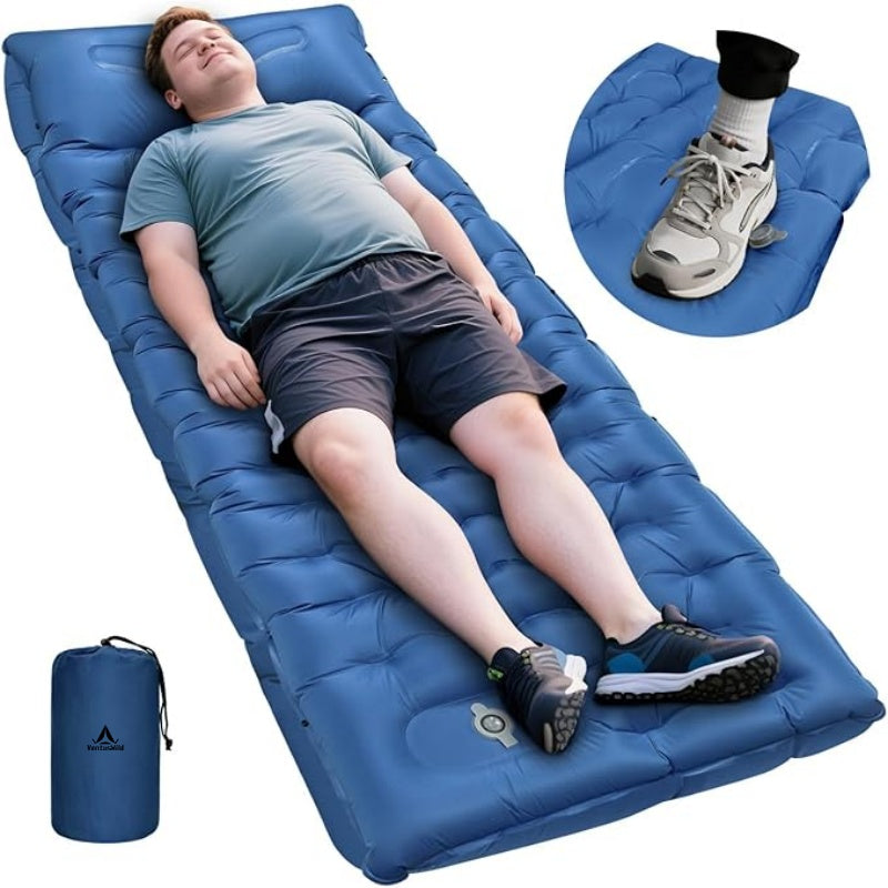 Extra Thick Inflatable Camping Mat with Pillow